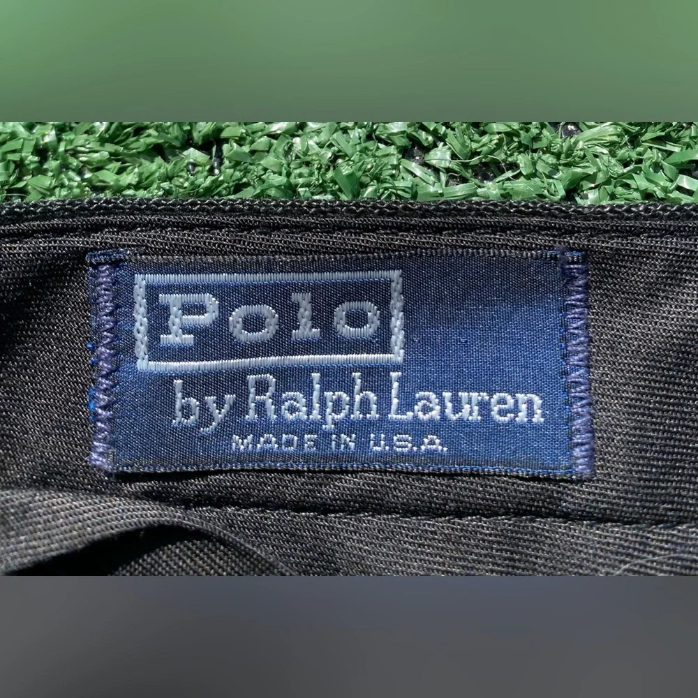 VTG 90s Polo Ralph Lauren 100% Linen Black Buttonfly Pants Mens 34 USA Made